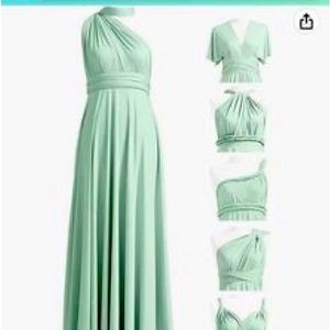 Sage green infinity dress